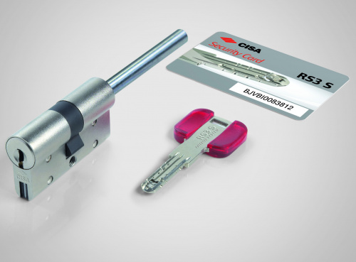 Цилиндр CISA серии RS3 S NEW ключ-шток 60мм (30х30) никель 