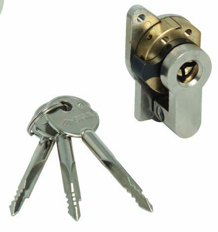 Цилиндр с крестовым ключом, адаптер 19 мм, длинные ключи CISA 02400.11.0 