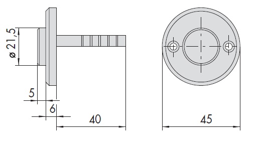 Кнопка выхода механическая латунь CISA 06110.00.0 