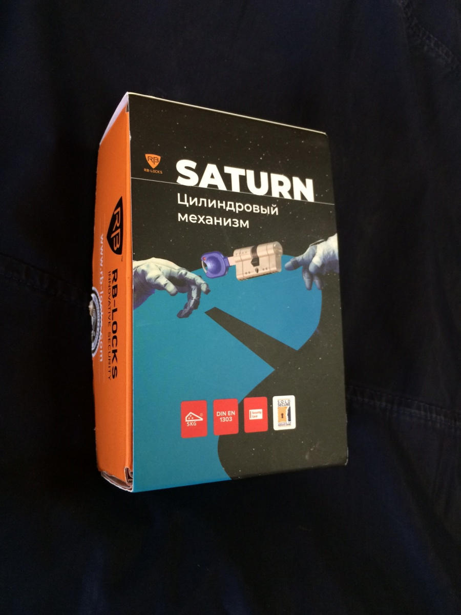 Цилиндр Rav Bariach серии Saturn ключ-ключ 100мм (35х65) 