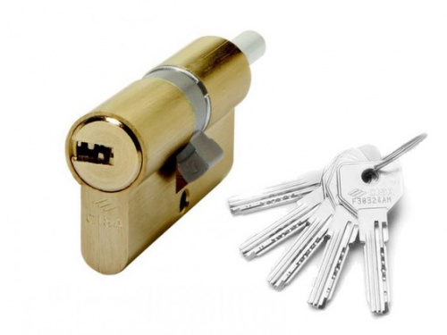 Цилиндр CISA серии ASIX ключ-ключ 90мм (40х50) латунь 