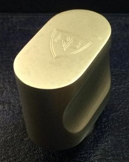 Вертушка для цилиндров, матированная латунь 