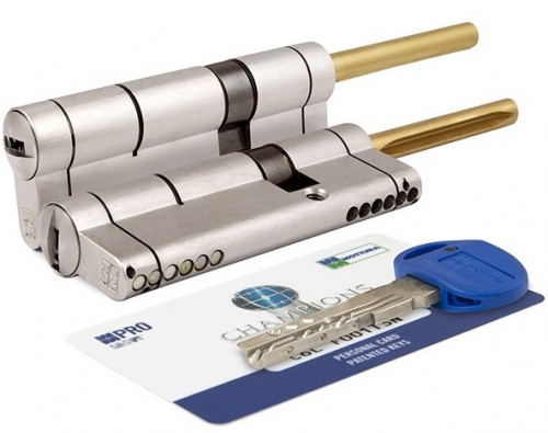 Цилиндр Mottura серии Champions Pro 62мм (31/31) никель 