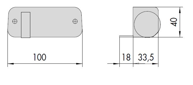 Ответная часть для замков серии 11610 и 11630 CISA 07017.10.2 