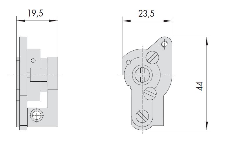Цилиндр с крестовым ключом, адаптер 19 мм, длинные ключи CISA 02400.11.0 