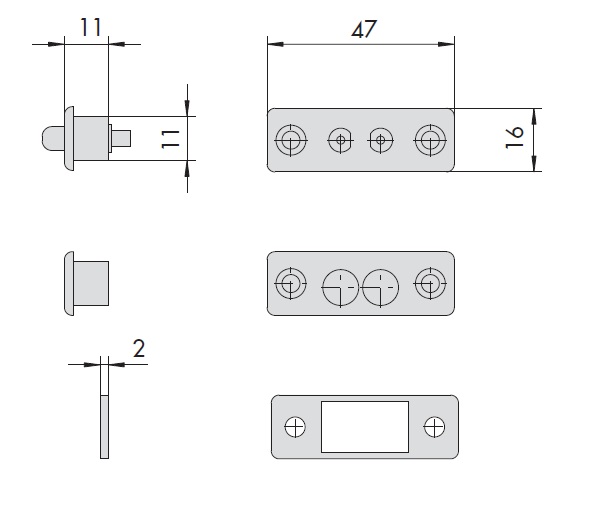 Контактная пара CISA 06510.10.0 