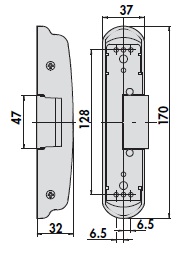 Защелка электромеханическая для устройства "Антипаника" CISA 07083.16.0 