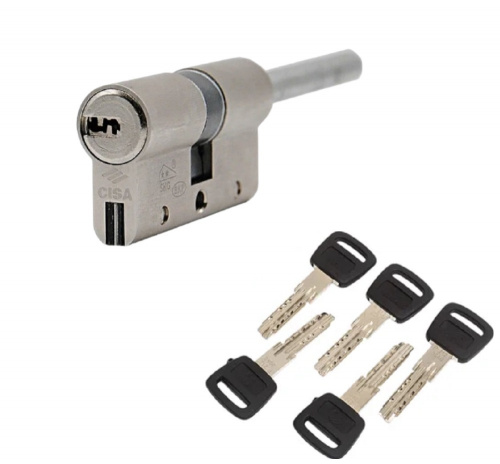Цилиндр CISA серии Astral S ключ-шток 85мм (55х30) никель 