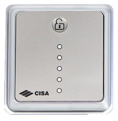 Внутренняя панель управления (с кнопкой) моторизированным замком серии MyEvo CISA 06525.50.0.B1 