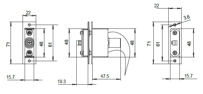 Датчик положения двери для моторизированного замка серии MyEvo CISA 06510.50.0 