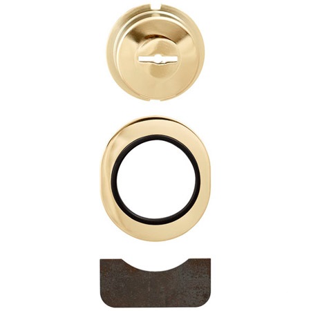 Защитная накладка для сувальдных цилиндров серии 02715 и 02716, латунь CISA 06429.60.1 